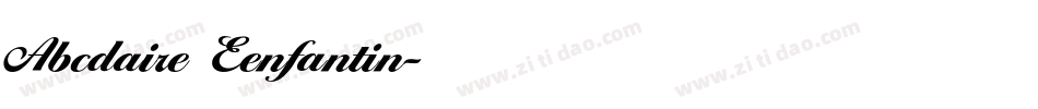 Abcdaire Eenfantin字体转换